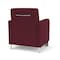 Lesro Siena Lounge Reception Guest Chair w/ Front Casters, 27 in W 29.5 in L 32.5 in H SN1101 - alternate 2